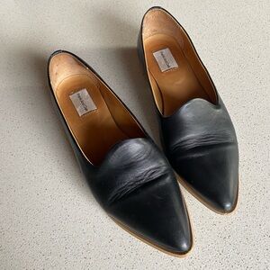 Frank & oak Black Leather Loafers